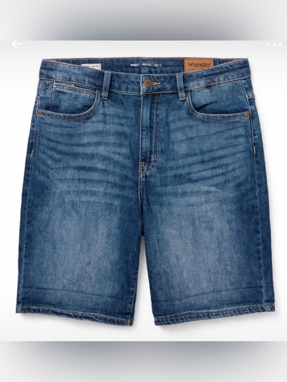Wrangler Men's Indigo Washed Denim Shorts